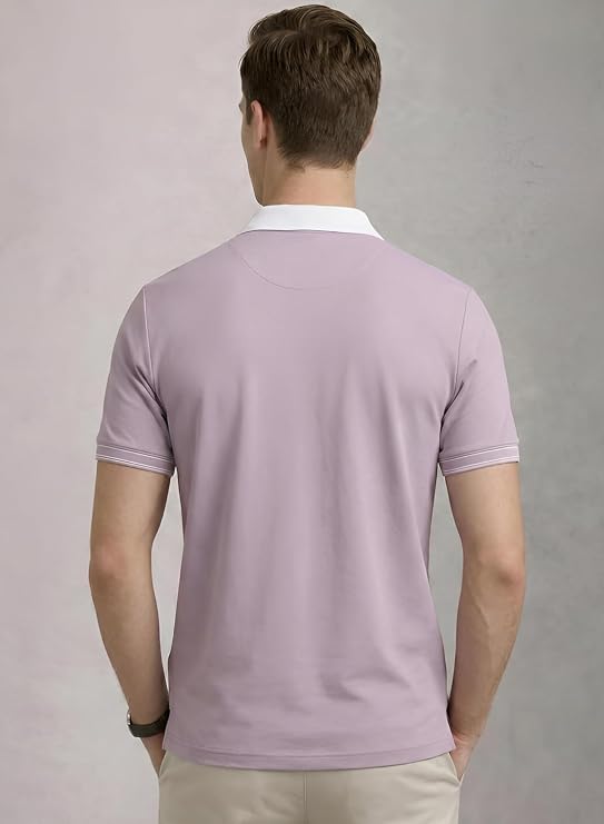 Mavrix Men's Premium Cotton Polo T-Shirt | 220 GSM Soft Fabric | Zipper Snow White