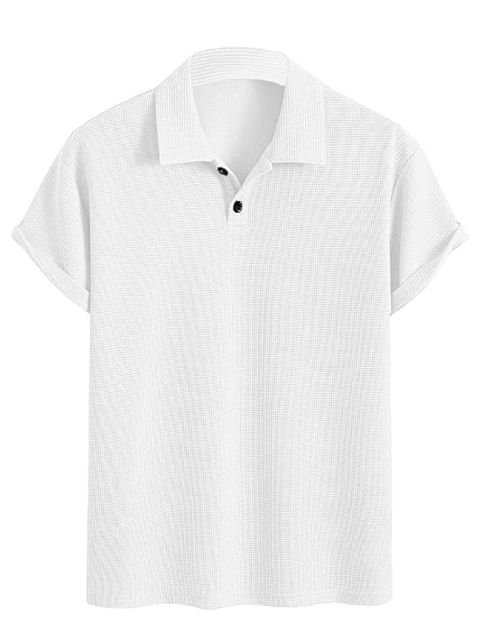 Tavro Men's Premium Waffle Knit Regular Fit T-Shirt | Stylish Casual Mens Tee (2018)
