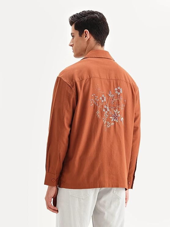 Sare Rabbit Regular Fit Embroidered Shirt for Men, Stylish Casual Wear, Premium Look