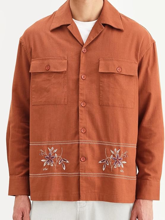 Sare Rabbit Regular Fit Embroidered Shirt for Men, Stylish Casual Wear, Premium Look